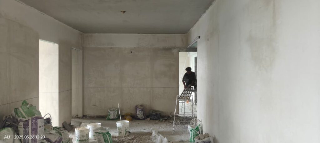 Smooth Gypsum Wall Plaster Work